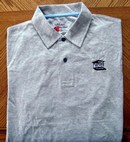 Grey Long Sleeve Two-Ply Pima Jersey Polo